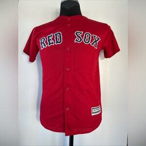 Majestic Boston Red Sox David Ortiz #34 Final Season Patch Jersey Youth Sz Large